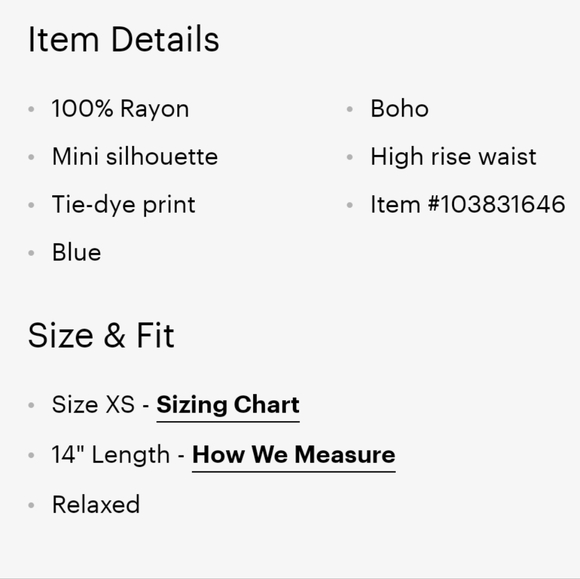 2 Tie Dye Skirts, XS & S, summer breezy, Merona, Faded Glory bundle stretchy - Picture 13 of 14